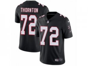 Mens Nike Atlanta Falcons #72 Hugh Thornton Vapor Untouchable Limited Black Alternate NFL Jersey