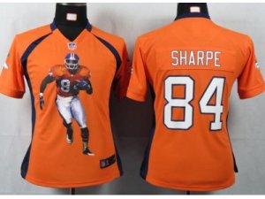 Nike Women denver broncos #84 sharpe orange[portrait fashion]jerseys