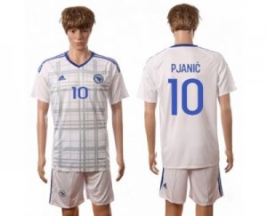 Bosnia Herzegovina #10 Pjanic Away Soccer Country Jersey