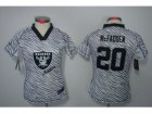 Nike Women NFL Oakland Raiders #20 Darren McFadden jerseys[fem fan zebra]