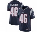 Mens Nike New England Patriots #46 James Develin Vapor Untouchable Limited Navy Blue Team Color NFL Jersey