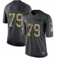 Mens Nike Houston Texans #79 Jeff Allen Limited Black 2016 Salute to Service NFL Jersey