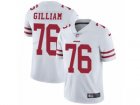 Mens Nike San Francisco 49ers #76 Garry Gilliam Vapor Untouchable Limited White NFL Jersey