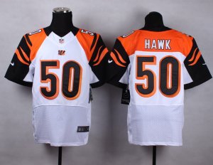 Nike Cincinnati Bengals #50 A.J. Hawk white Jerseys(Elite)