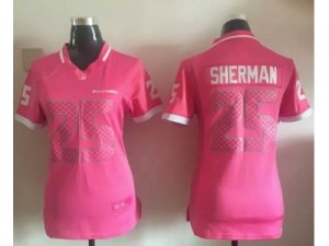 2015 Women Nike Seattle Seahawks #25 Richard Sherman Pink Jerseys