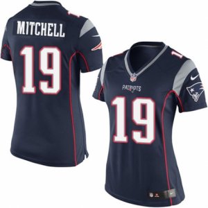 Women\'s Nike New England Patriots #19 Malcolm Mitchell Limited Navy Blue Team Color NFL Jersey