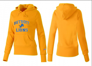 Women Detroit Lions Logo Pullover Hoodie-028