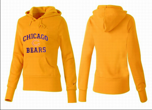 Women Chicago bears Logo Pullover Hoodie-010