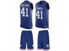 Mens Nike New York Giants #41 Dominique Rodgers-Cromartie Limited Royal Blue Tank Top Suit NFL Jersey