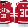 Boston University Terriers BU #30 Jim Craig Red Stitched