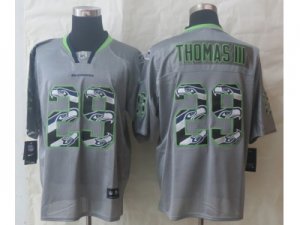 Nike Seattle Seahawks #29 Thomas III Grey Jerseys(Lights Out Stitched Elite)