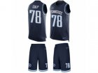 Nike Tennessee Titans #78 Curley Culp Limited Navy Blue Tank Top Suit NFL Jersey