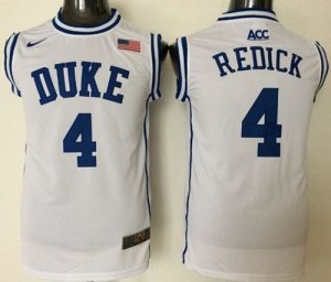 Duke Blue Devils #4 J.J. Redick White Basketball New Stitched NCAA Jersey