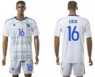 Bosnia Herzegovina #16 Lulic Away Soccer Country Jersey