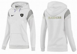 Women Oakland Raiders Logo Pullover Hoodie-048