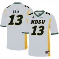 North Dakota State Bison 13 Desmond Cain White College Football Jersey