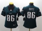 Nike Eagles #86 Zach Ertz Green Women Vapor Untouchable Player Limited Jersey