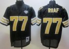 nfl New Orleans Saints #77 Roaf Throwback Black