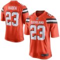 Nike Browns #23 Joe Haden Orange Alternate Men Stitched NFL New Elite Jersey