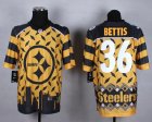 Nike Pittsburgh Steelers #36 Jerome Bettis yellow Jerseys(Style Noble Fashion Elite)