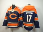 Nike nfl jerseys chicago bears #17 Jeffery blue-orange[pullover hooded sweatshirt]