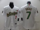 Dodgers# 7 Julio Urias White Mexico Cool Base Jersey