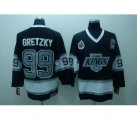 nhl los angeles kings #99 gretzky m&n black