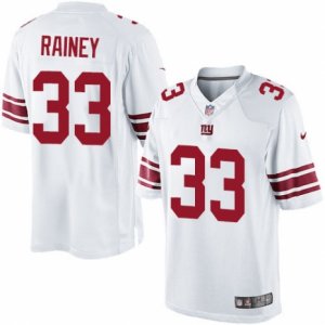 Men\'s Nike New York Giants #33 Bobby Rainey Limited White NFL Jersey