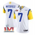 Nike Rams #7 Bob Waterfield White 2022 Super Bowl LVI Vapor Limited Jersey