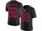 Mens Nike San Francisco 49ers #82 Logan Paulsen Limited Black Rush NFL Jersey