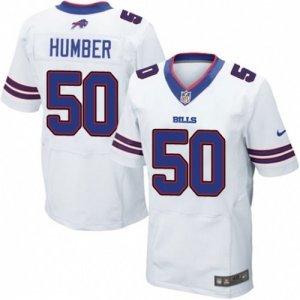 Mens Nike Buffalo Bills #50 Ramon Humber Elite White NFL Jersey