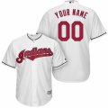 Womens Majestic Cleveland Indians Customized Authentic White Home Cool Base MLB Jersey