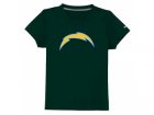 nike san diego chargers sideline legend authentic logo youth T-Shirt dk.green