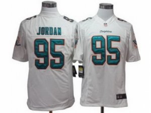 Nike Miami Dolphins #95 Dion Jordan White Jerseys(Game 2013 New Style)