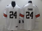 Nike Browns #24 Nick Chubb White 2020 New Vapor Untouchable Limited Jersey