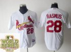 2011 world series mlb st.louis cardinals #28 Colby Rasmus White