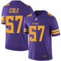 Youth Nike Minnesota Vikings #57 Audie Cole Limited Purple Rush NFL Jersey