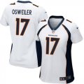 Women Nike Denver Broncos #17 Brock Osweiler white jerseys