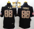 Nike Denver Broncos #88 Demaryius Thomas Black Super Bowl 50 Men's Stitched NFL Limited Salute to Service Jersey