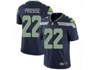 Mens Nike Seattle Seahawks #22 C. J. Prosise Vapor Untouchable Limited Steel Blue Team Color NFL Jersey