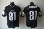 nfl detroit lions #81 calvin johnson black[white number]