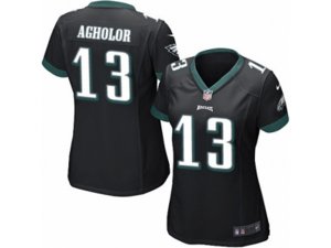 Women Nike Philadelphia Eagles #13 Nelson Agholor Game Black Alternate NFL Jersey