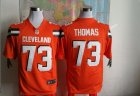 Nike Cleveland Browns #73 Joe Thomas Orange Jerseys(Game)