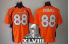 Nike Denver Broncos #88 Demaryius Thomas Orange Team Color Super Bowl XLVIII NFL Elite Jersey