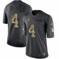 Mens Nike Pittsburgh Steelers #4 Jordan Berry Limited Black 2016 Salute to Service NFL Jersey