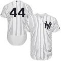 Men's Majestic New York Yankees #44 Reggie Jackson White Navy Flexbase Authentic Collection MLB Jersey