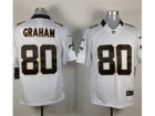 Nike NFL New Orleans Saints #80 Jimmy Graham White Jerseys(Limited)