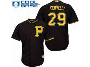 Youth Pittsburgh Pirates #29 Francisco Cervelli Black Cool Base Stitched MLB Jersey