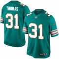 Mens Nike Miami Dolphins #31 Michael Thomas Limited Aqua Green Alternate NFL Jersey