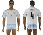 Uruguay #4 Fucile Away Soccer Country Jersey